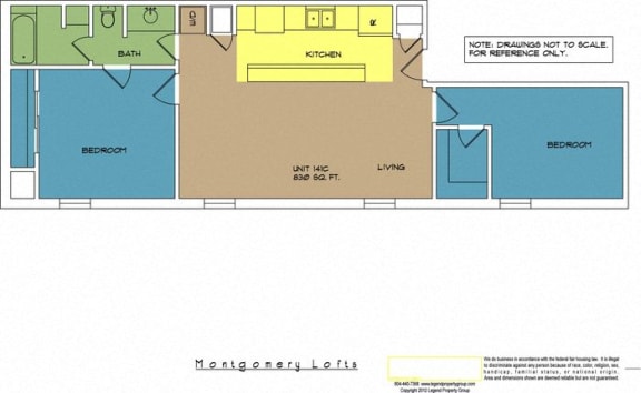 Floor Plan  Montgomery Lofts, Unit 141C