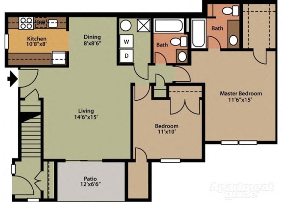 Floor Plan  Style A 2 Bedroom