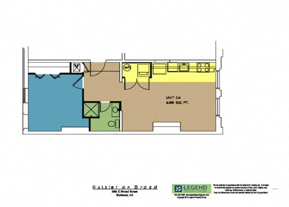 Floor Plan  Hutzler on Broad 2A