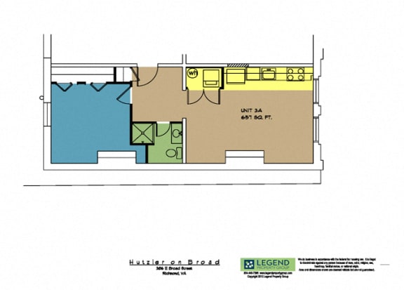 Floor Plan  Hutzler on Broad 3A