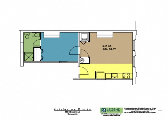 Floor Plan  Hutzler on Broad 3B
