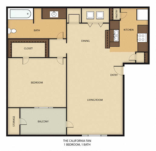 Floor Plan  California Fan