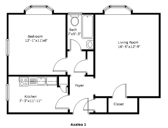 Floor Plan  Azalea 1