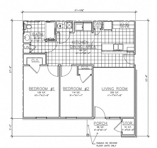 Floor Plan  2 Bedroom