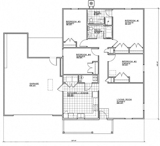 Floor Plan  4 Bedroom