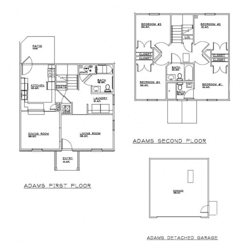 Floor Plan  4 Bedroom Home