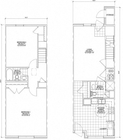 Floor Plan  2 Bedroom