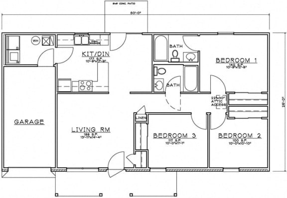 Floor Plan  3 Bedroom