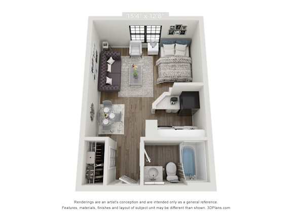 Floor Plan  The Mint (Studio)