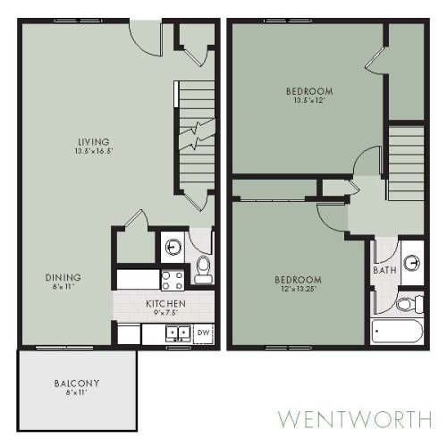 Floor Plan  Wentworth Townhome