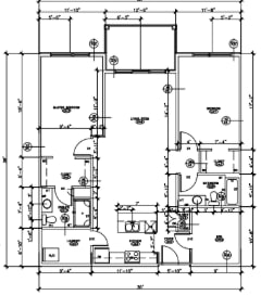Floor Plan  B 2 Bed, 2 Bath, Den