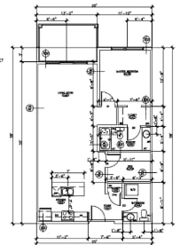 Floor Plan  C 1 Bed, 1.5 Bath, Den
