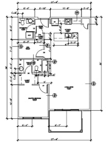 Floor Plan  C2 1 Bed, 1.5 Bath, Den