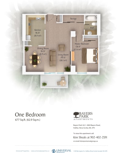Floor Plan  1 Bedroom
