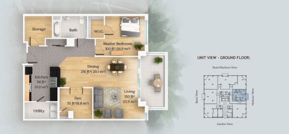 Floor Plan  1 Bedroom - Type E1