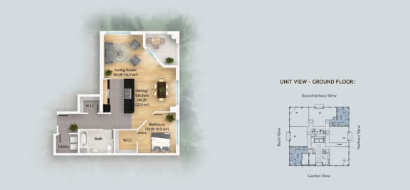 Floor Plan  1 Bedroom