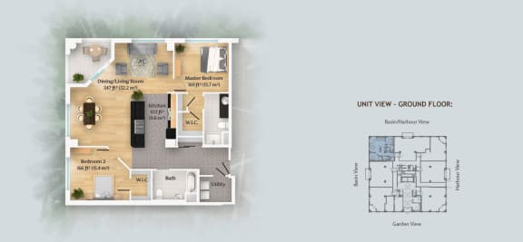 Floor Plan  2 Bedroom - Type G1
