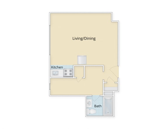 Floor Plan  Mason Hall Apartments Alexandria, VA Studio Floor Plan  at Mason Hall in Alexandria, VA 22314
