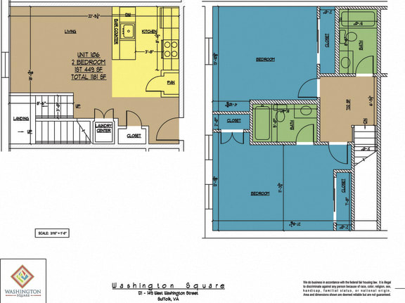 Floor Plan  Washington Square Unit 106