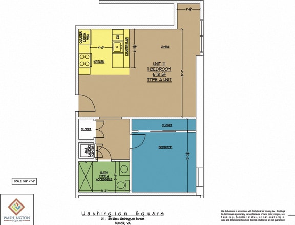 Floor Plan  Washington Square Unit 111
