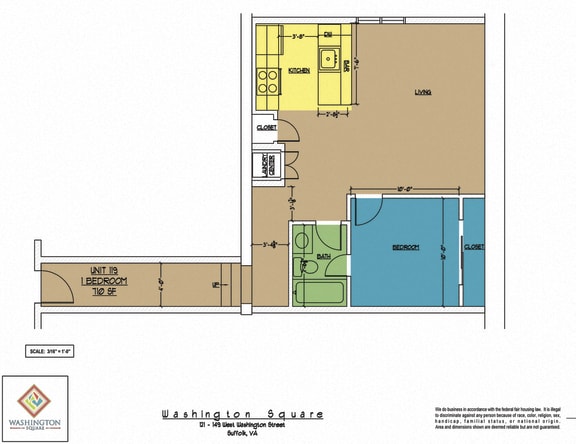 Floor Plan  Washington Square Unit 119