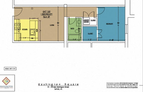 Floor Plan  Washington Square Unit 120
