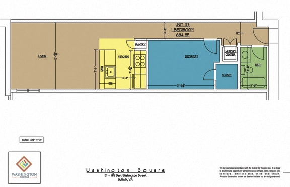 Floor Plan  Washington Square Unit 123