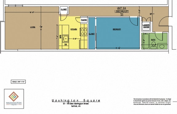 Floor Plan  Washington Square Unit 124