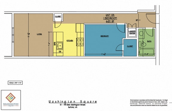 Floor Plan  Washington Square Unit 125