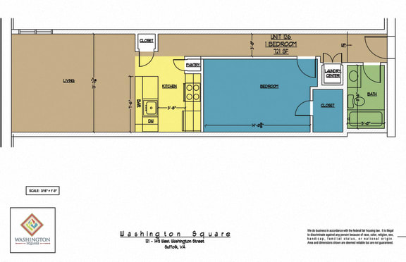 Floor Plan  Washington Square Unit 126