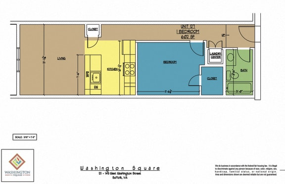 Floor Plan  Washington Square Unit 127