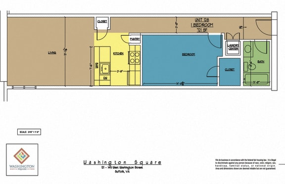 Floor Plan  Washington Square Unit 128