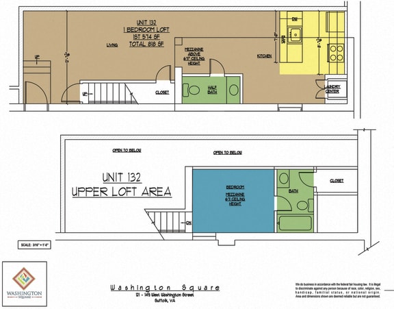 Floor Plan  Washington Square Unit 132