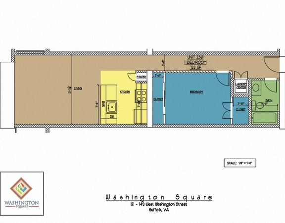 Floor Plan  Washington Square Unit 230