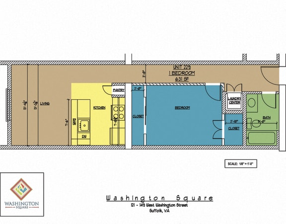 Floor Plan  Washington Square Unit 229