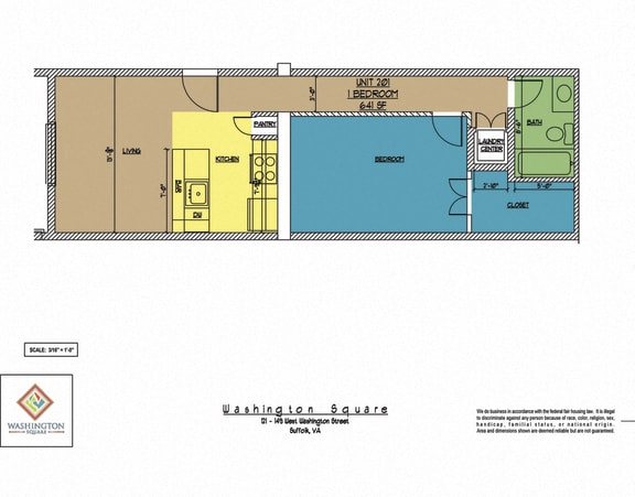 Floor Plan  Washington Square Unit 201