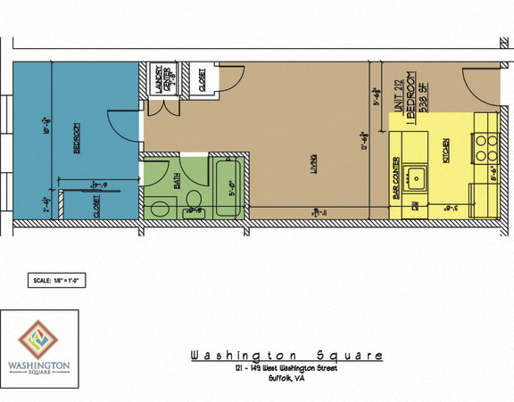 Floor Plan  Washington Square Unit 212