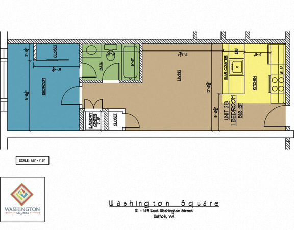 Floor Plan  Washington Square Unit 213