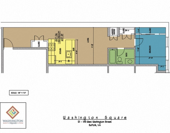 Floor Plan  Washington Square Unit 216