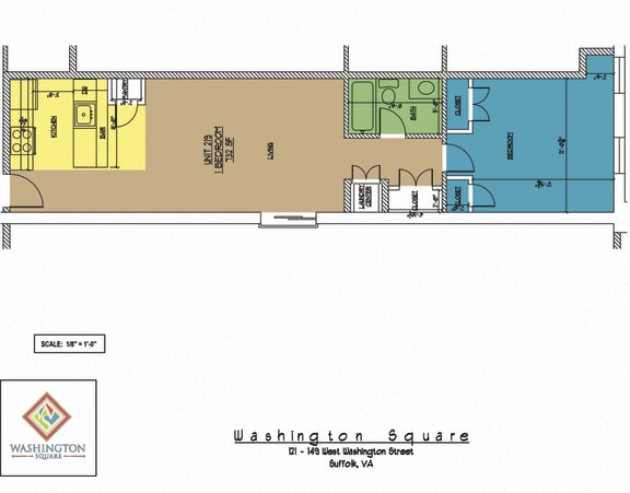 Floor Plan  Washington Square Unit 219