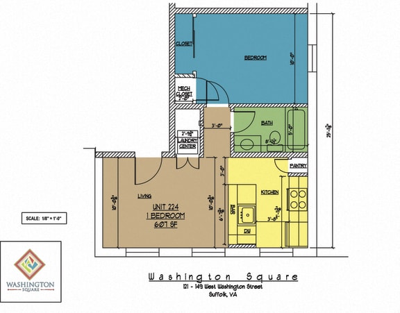 Floor Plan  Washington Square Unit 224