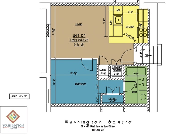 Floor Plan  Washington Square Unit 227