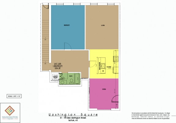 Floor Plan  Washington Square Unit 205