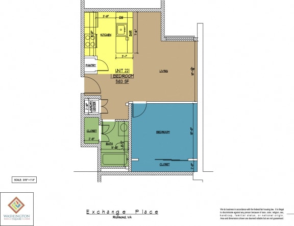 Floor Plan  Washington Square Unit 221