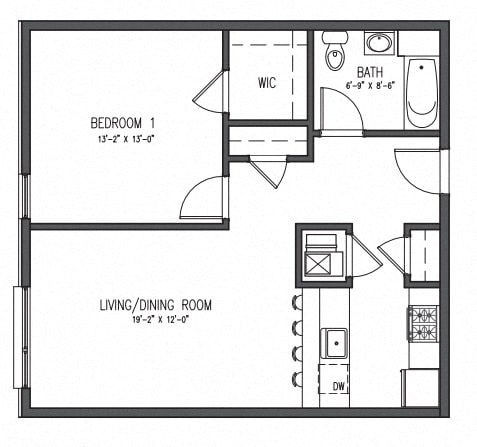 Floor Plan  Floor Plan One Bedroom