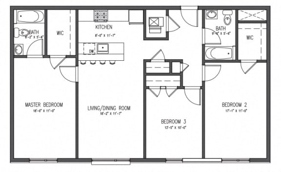 Floor Plan  3 Bedroom Floor Plan