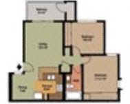 Floor Plan  2 Bedroom 1 Bathroom Upstairs
