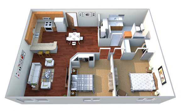 Floor Plan  The Auburn Floor Plan at Pinewood Estates, Minnesota