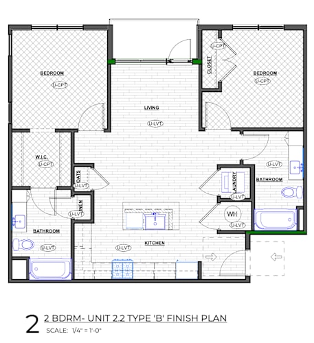 Floor Plan  2 Bedroom