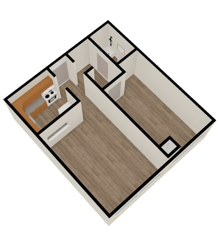 Floor Plan  One Bedroom